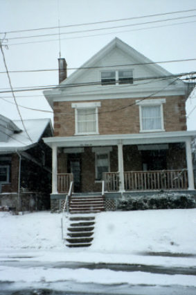 Our house covered in snow